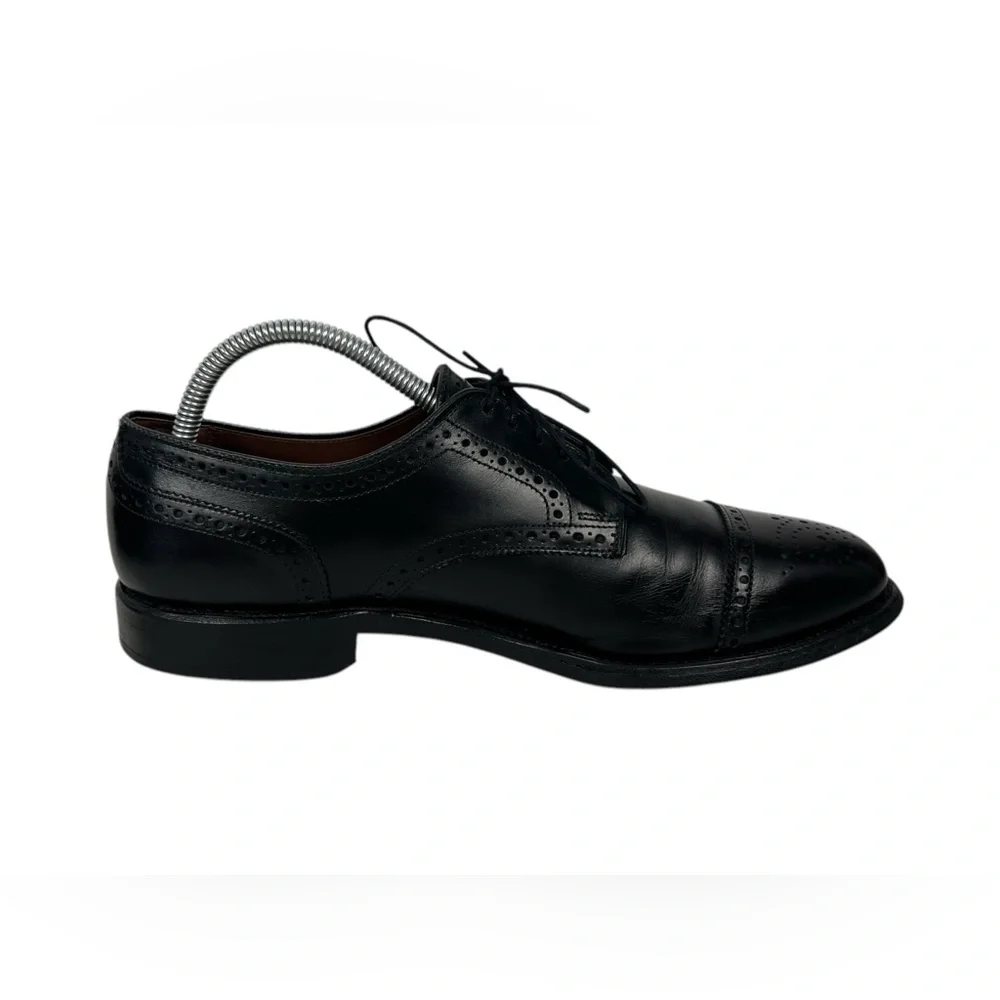 Allen Edmonds Sanford Black Cap Toe Oxford Dress Shoes 8.5 C Casual Formal